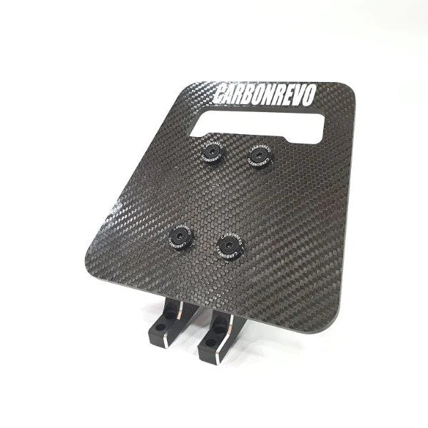 kit de repose-pieds en fibre de carbone carbonrevo dualtron