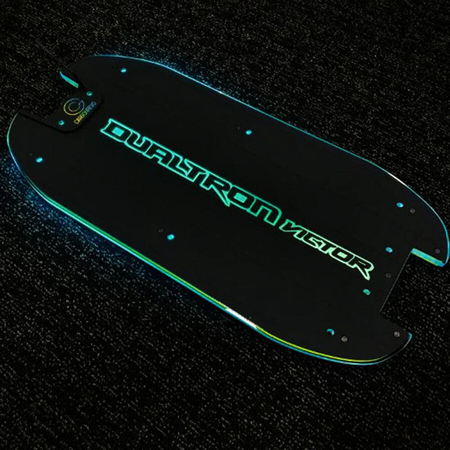 revêtement de pont carbonrevo dualtron thunder led 3d bleu